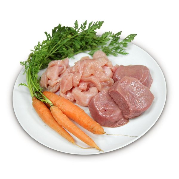 Vorzügliches Kalb und Truthahn an leckeren Karotten / Vitello e tacchino con carota