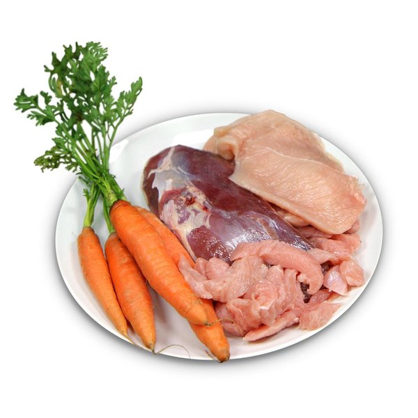 Zarte Ente und Geflügel an leckeren Karotten / Anatra e pollame con carota